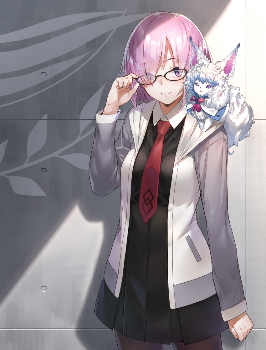 mash kyrielight and fou (fate and 1 more) drawn by totsuki_kakeru