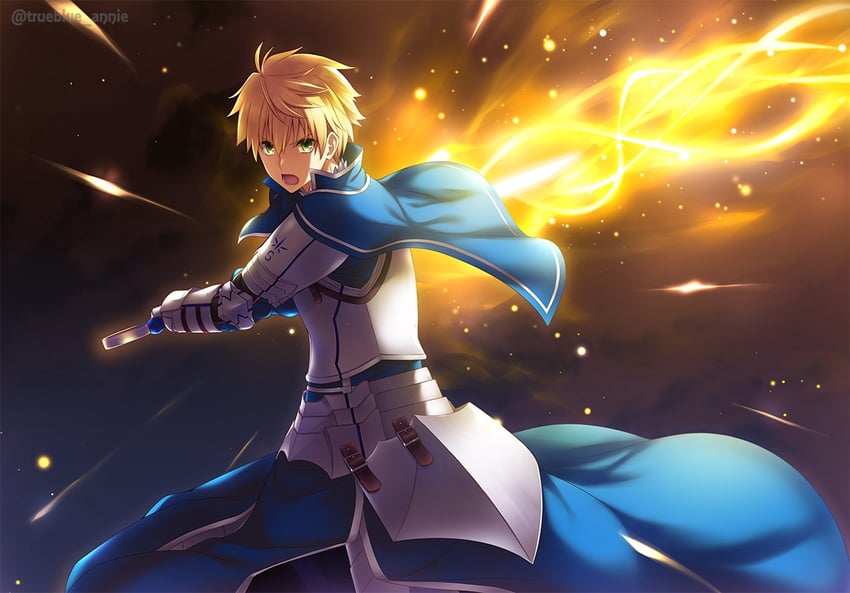 arthur pendragon (fate and 1 more) drawn by any_(trueblue)