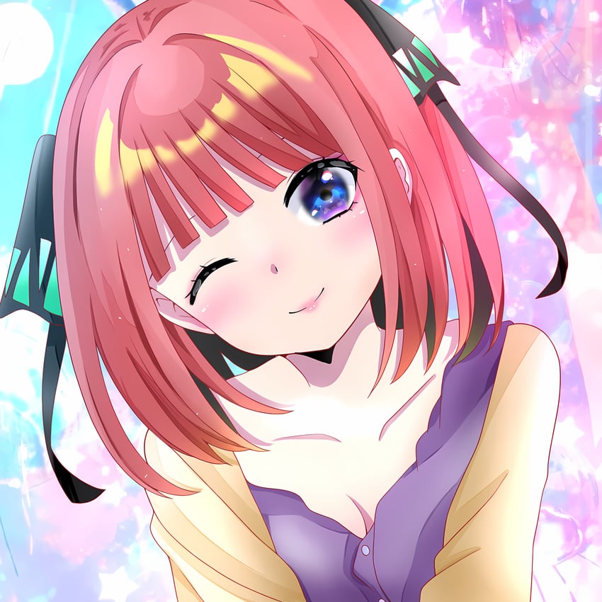 nakano nino (go-toubun no hanayome) drawn by takeo_(user_mcep8244)