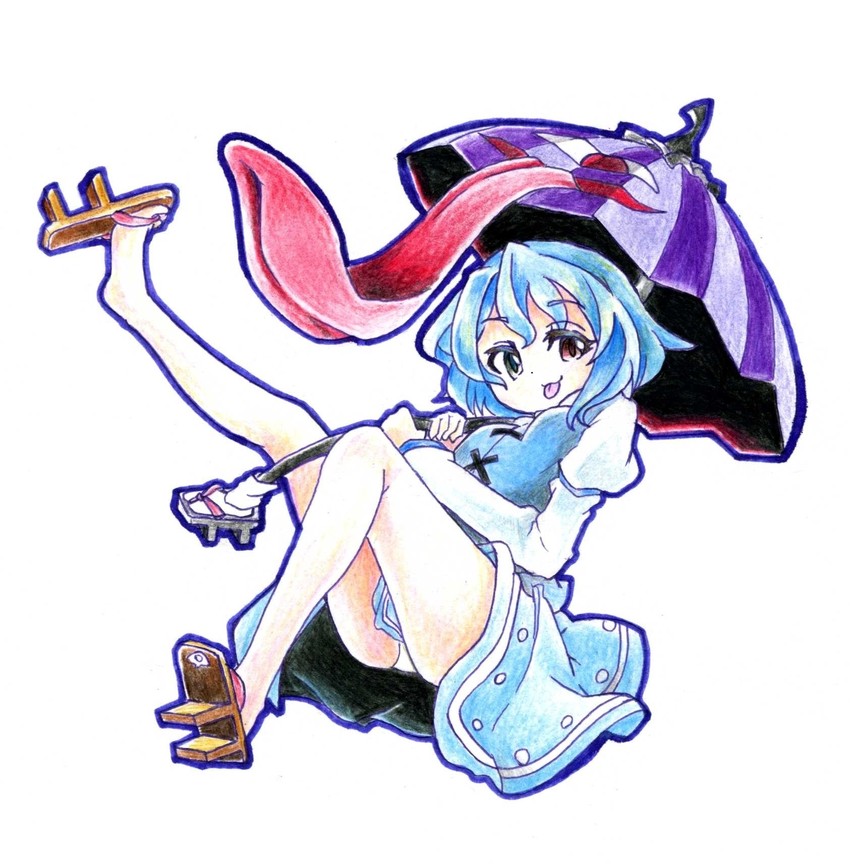 tatara kogasa (touhou) drawn by gokuu_(acoloredpencil)