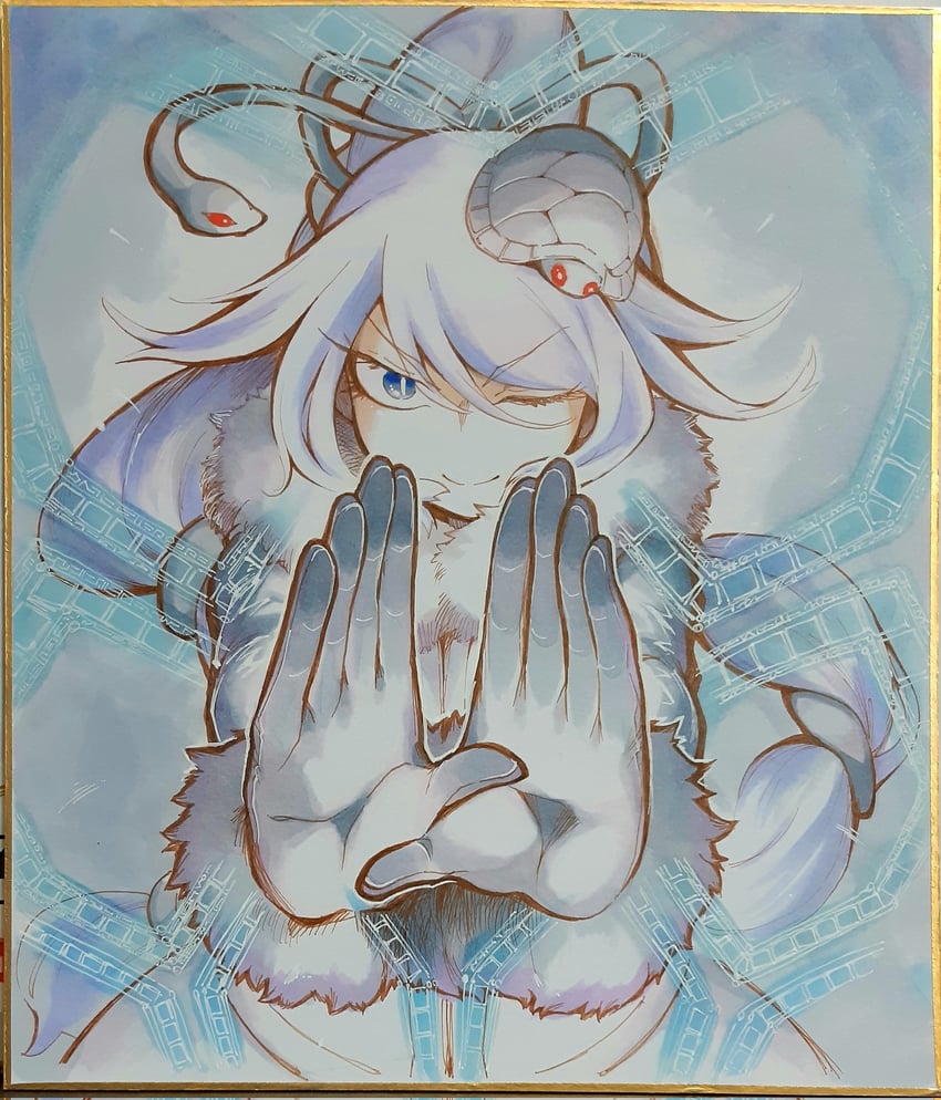 genbu (kemono friends and 1 more) drawn by gm_(ggommu)