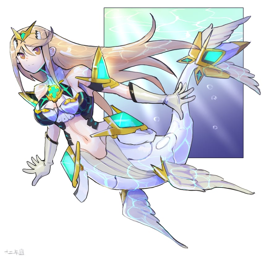 mythra (xenoblade chronicles and 1 more) drawn by oomasa_teikoku