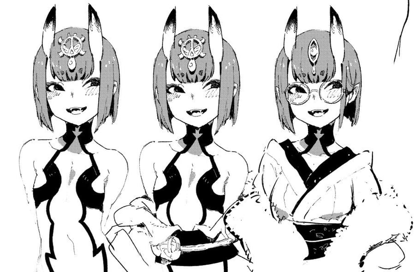 shuten douji (fate and 1 more) drawn by ireading
