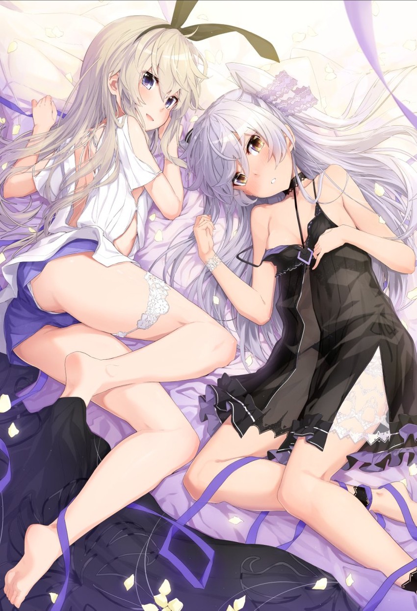 shimakaze and amatsukaze (kantai collection) drawn by takanashi_kei_(hitsujikan)