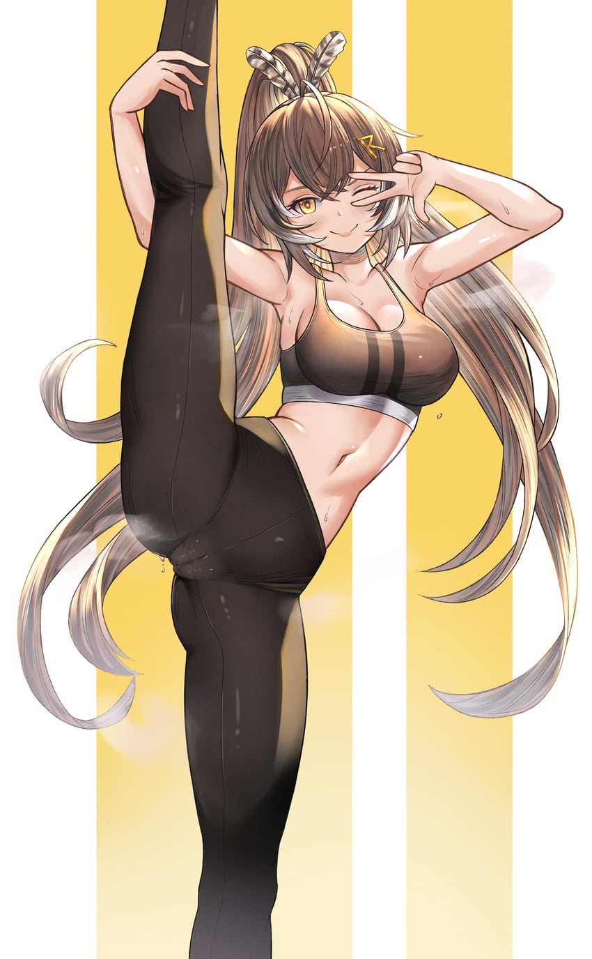 nanashi mumei (hololive and 1 more) drawn by honkivampy