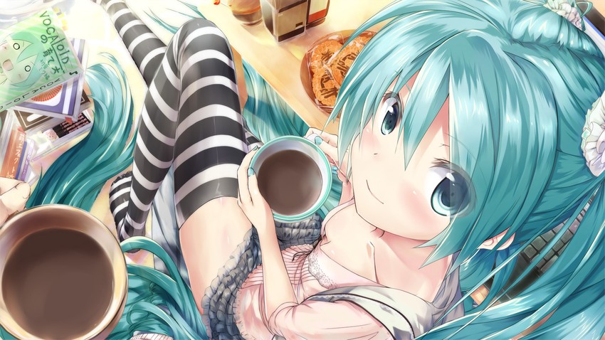 hatsune miku (vocaloid) drawn by daidou_(demitasse)