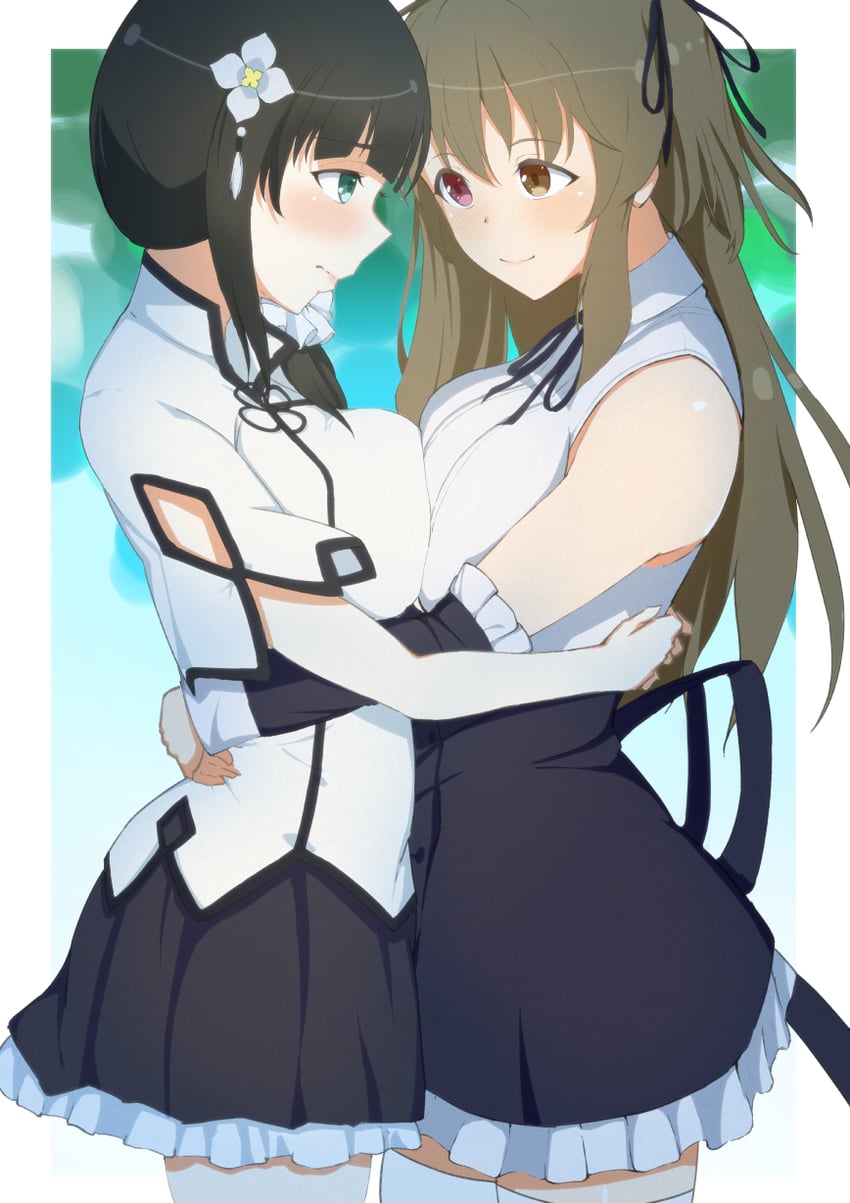 kuo shenlin and wang yujia (assault lily) drawn by 80kc