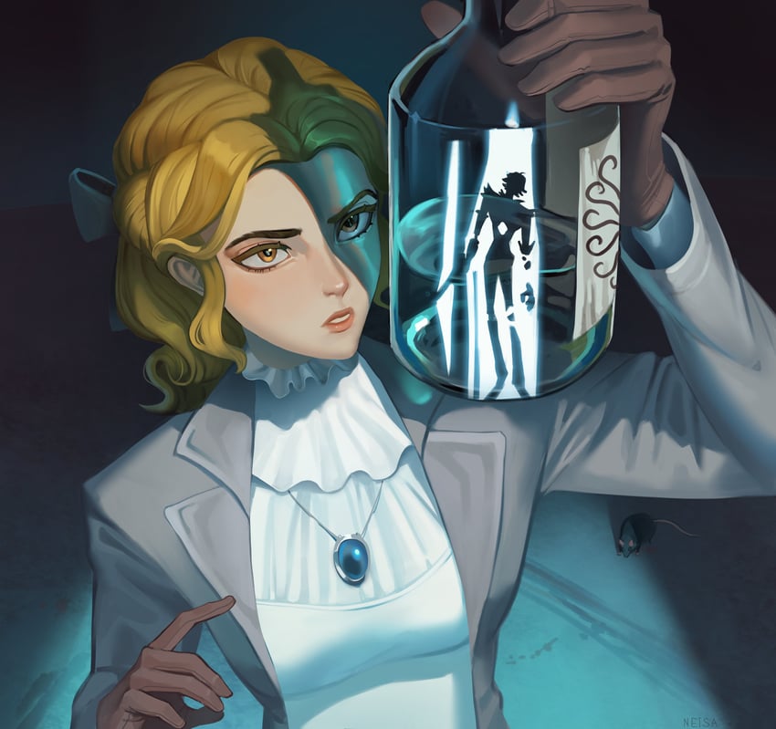 alice deross and fool's gold (identity v) drawn by neisa