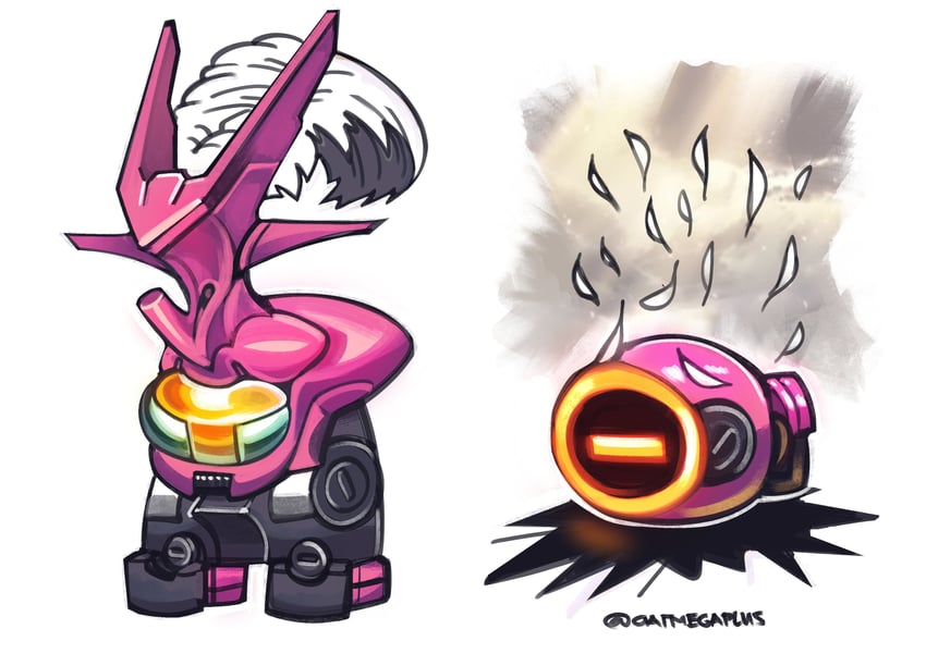 crewmate, dead body, and dilanza guel custom (gundam and 2 more) drawn by oatmegaplus