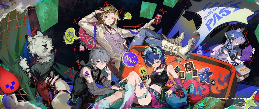 belle, wise, vivian banshee, von lycaon, and hugo vlad (zenless zone zero)