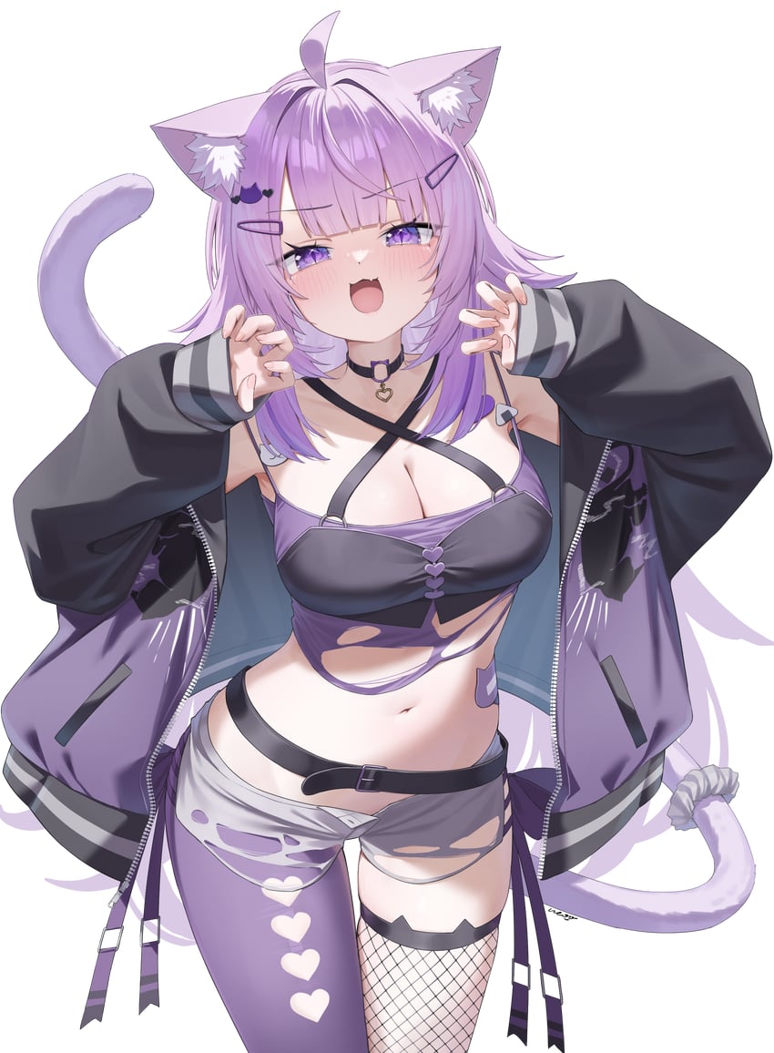 nekomata okayu (hololive) drawn by ai_(u_e_o_o)