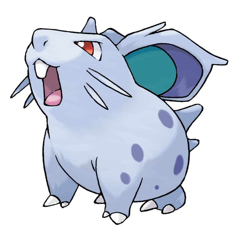 nidoran (pokemon and 1 more) drawn by sugimori_ken