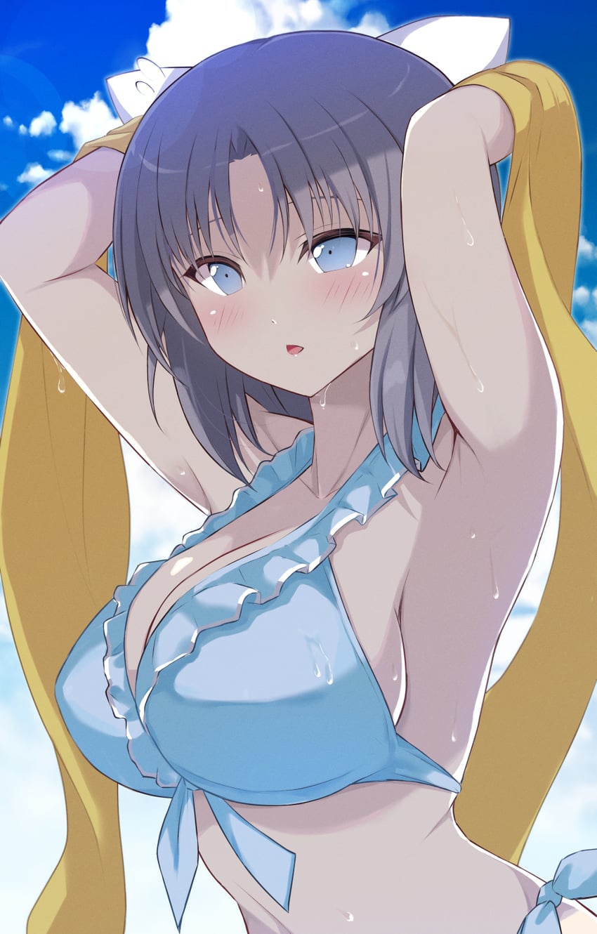 yumi (senran kagura and 2 more) drawn by chimunge