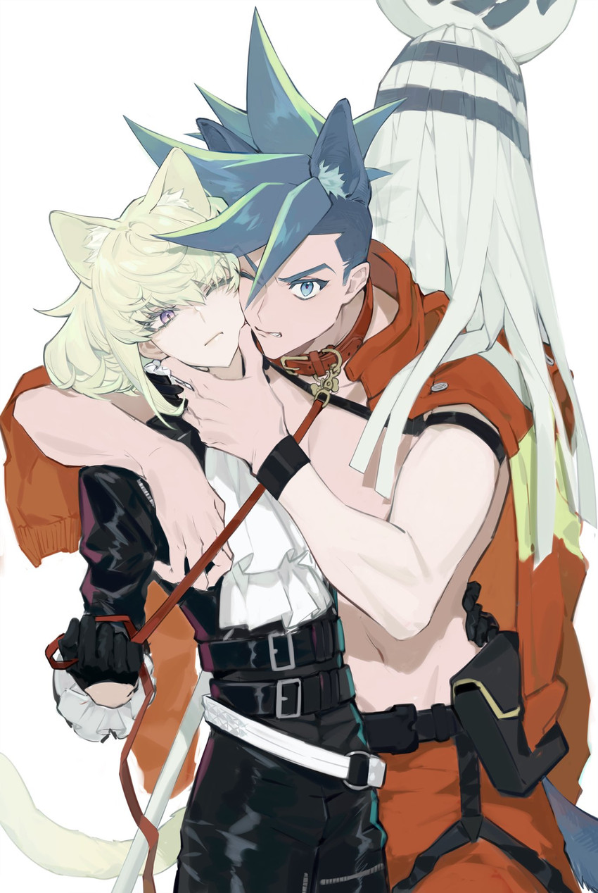 lio fotia and galo thymos (promare) drawn by inuyama_(inuhill)
