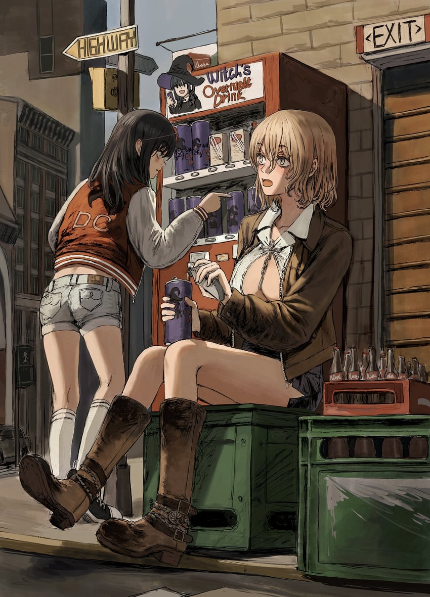 desert crow and death kiss (original) drawn by gold_can