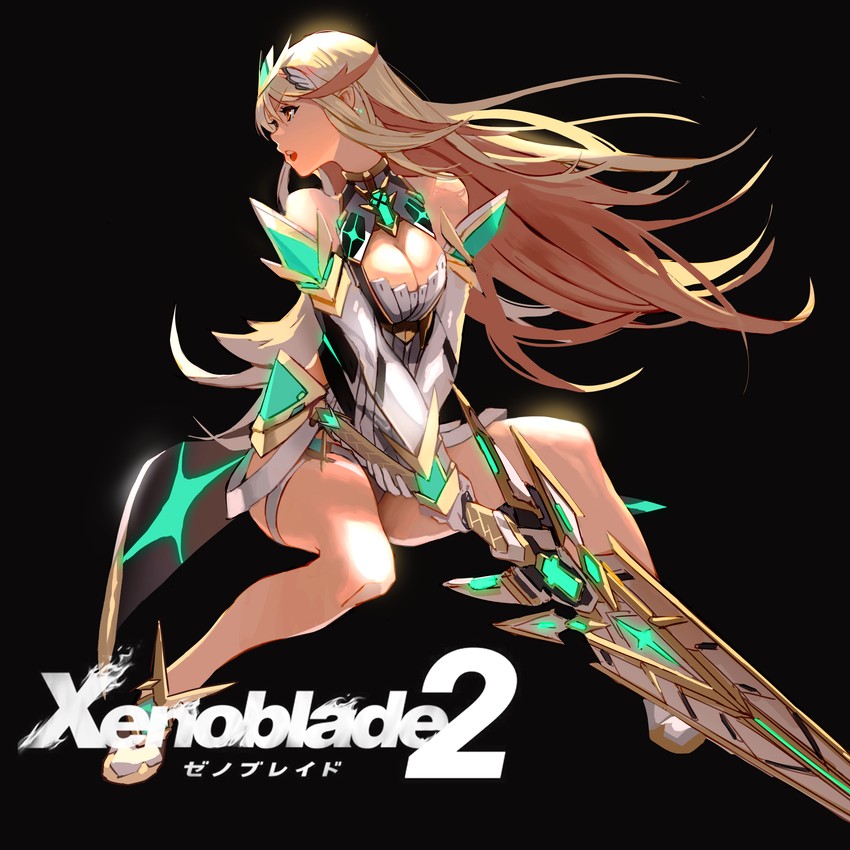 mythra (xenoblade chronicles and 1 more) drawn by laio