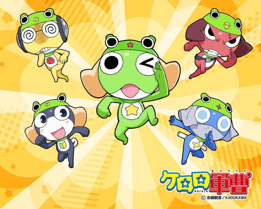 keroro, giroro, tamama, kururu, and dororo (keroro gunsou) drawn by yoshizaki_mine