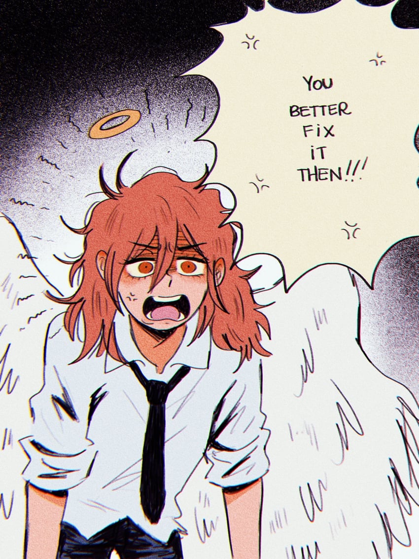 angel devil (chainsaw man) drawn by lazynico