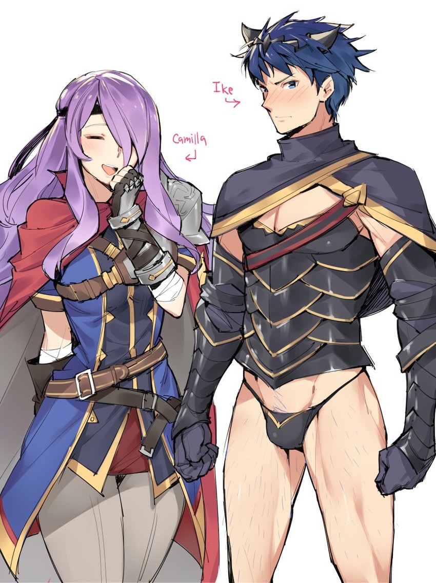 camilla and ike (fire emblem and 3 more) drawn by ge-b