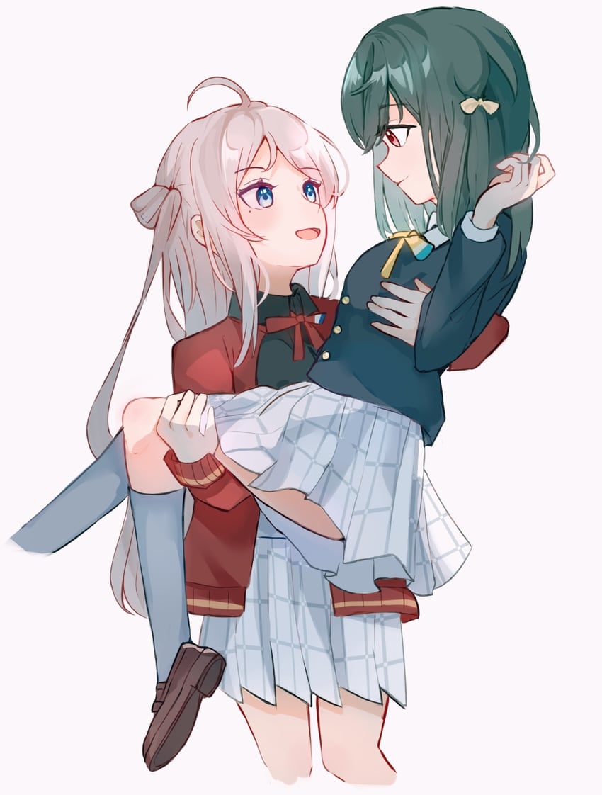 mifune shioriko and zhong lanzhu (love live! and 1 more) drawn by yu_lian_hane