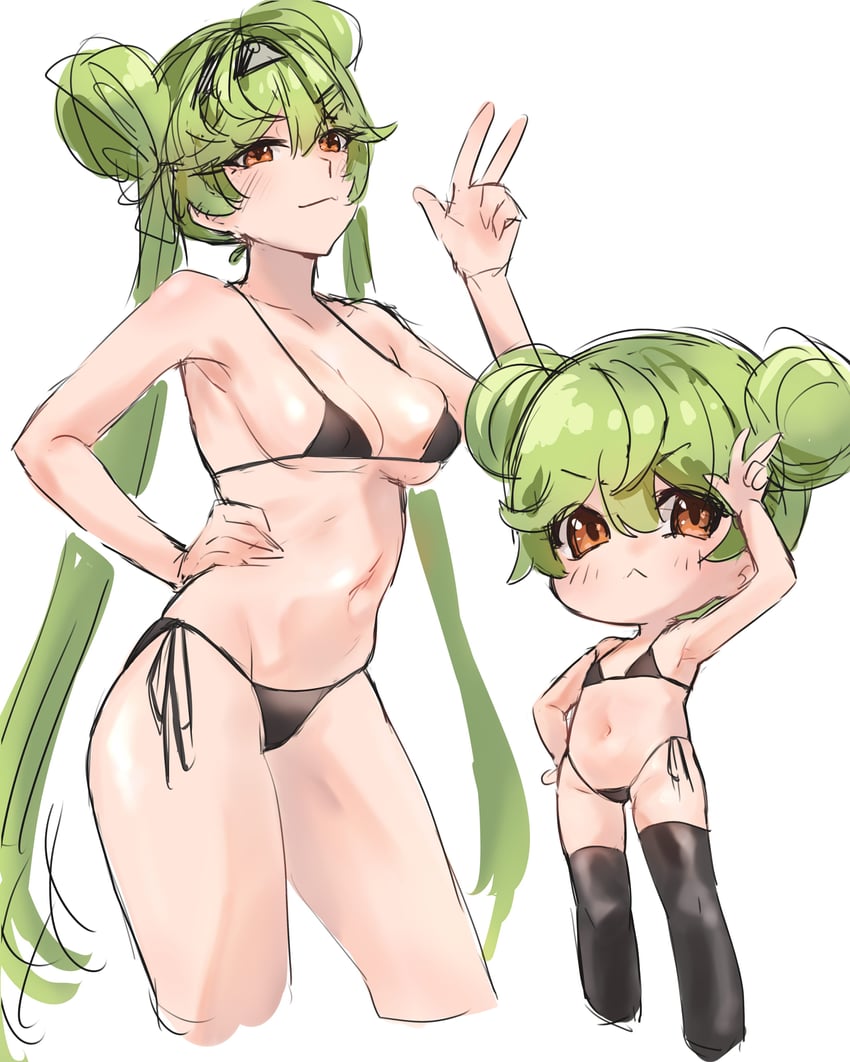 ai-chan and ai hyperion lambda (honkai and 1 more) drawn by imkay_3