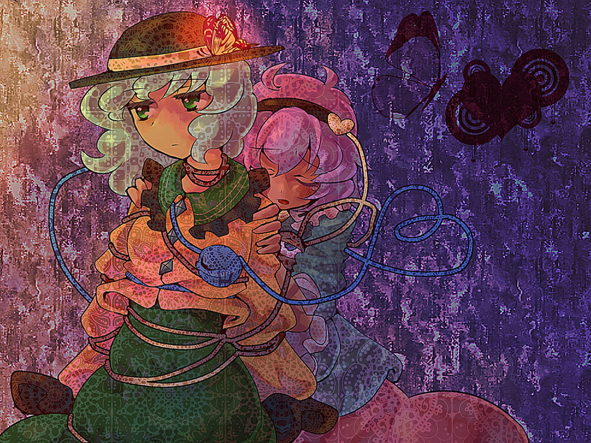 komeiji koishi and komeiji satori (touhou) drawn by culotte_(hosenrock)