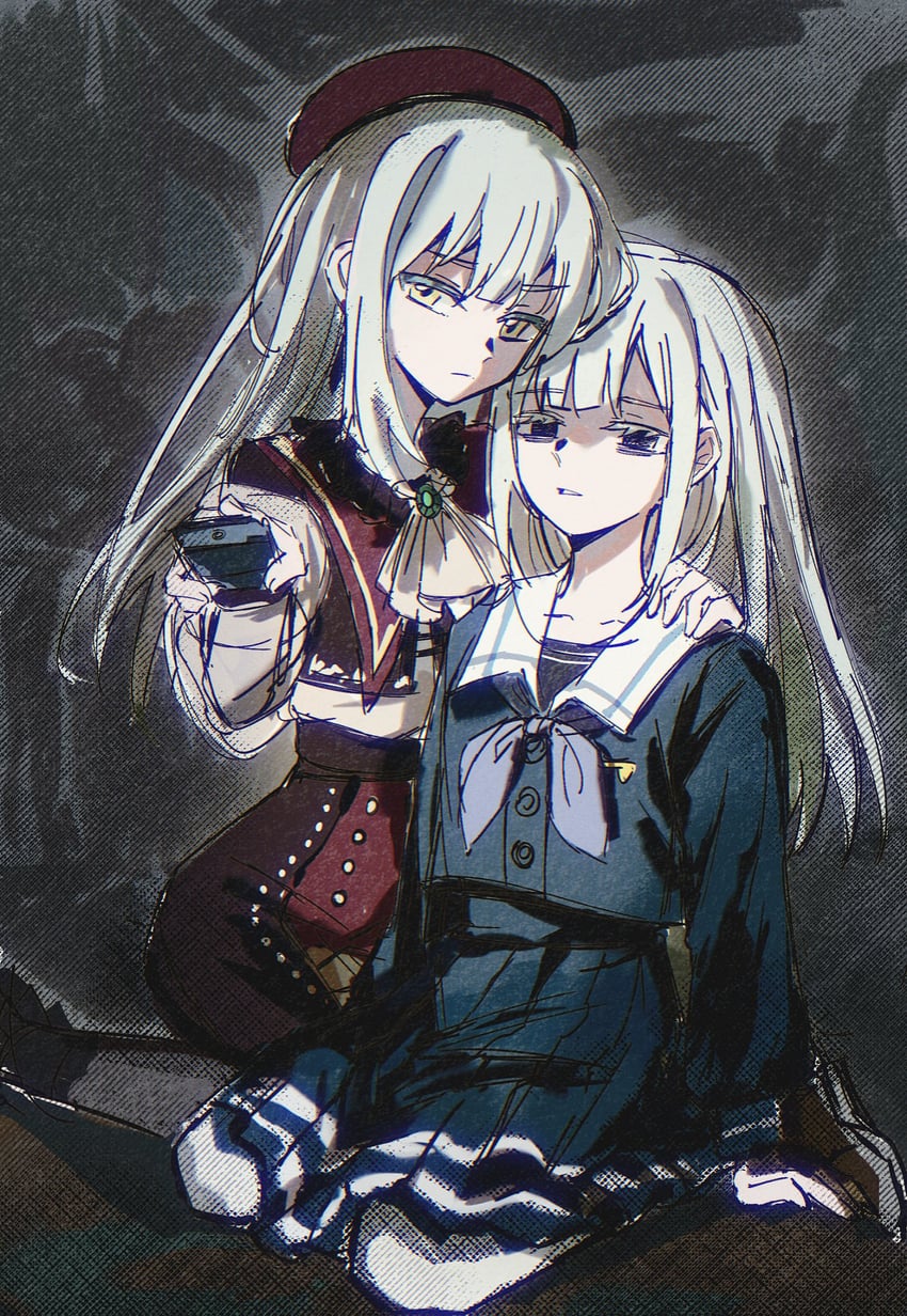 wakaba mutsumi and mortis (bang dream! and 1 more) drawn by starpai_sakana
