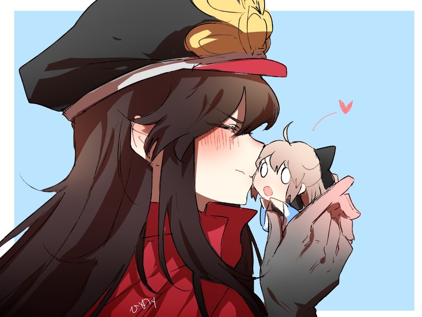okita souji and oda nobunaga (fate and 1 more) drawn by himey