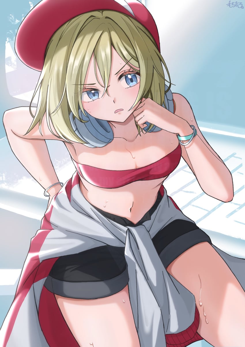 irida (pokemon and 1 more) drawn by mochitaro_(mothitaroo)