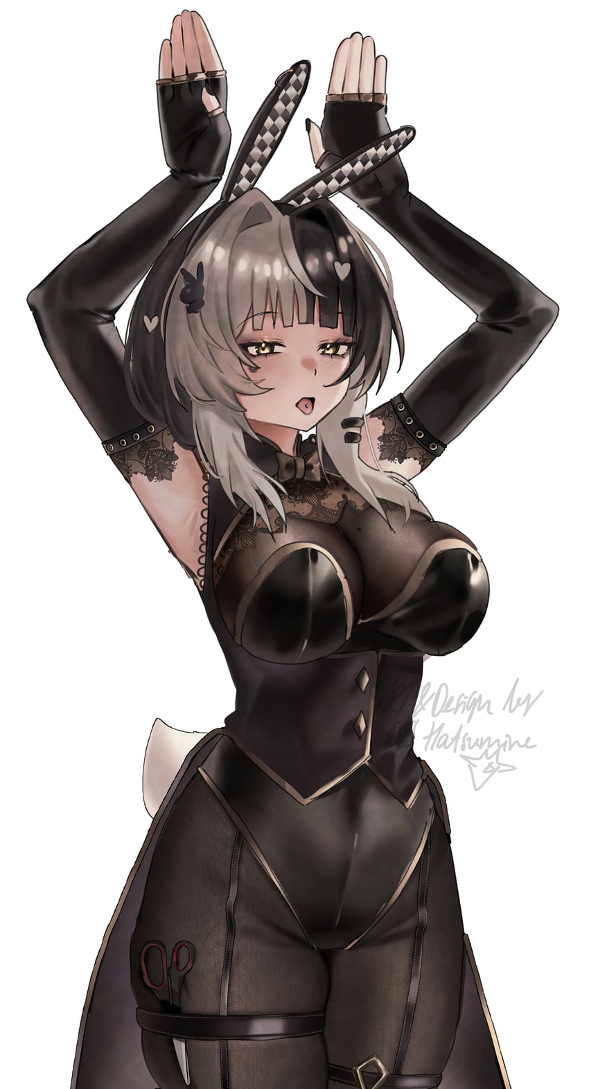 shiori novella (hololive and 1 more) drawn by des_hatsumine