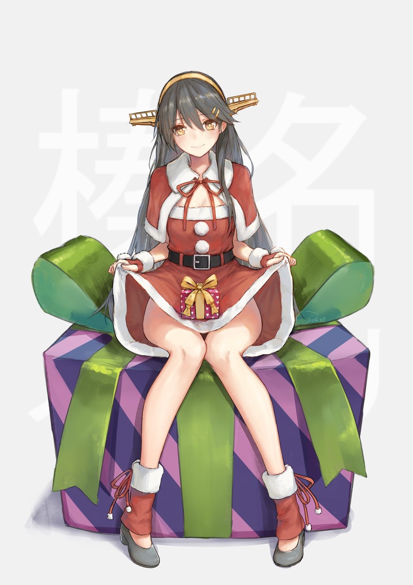 haruna kai ni and haruna (kantai collection) drawn by plusbrackets
