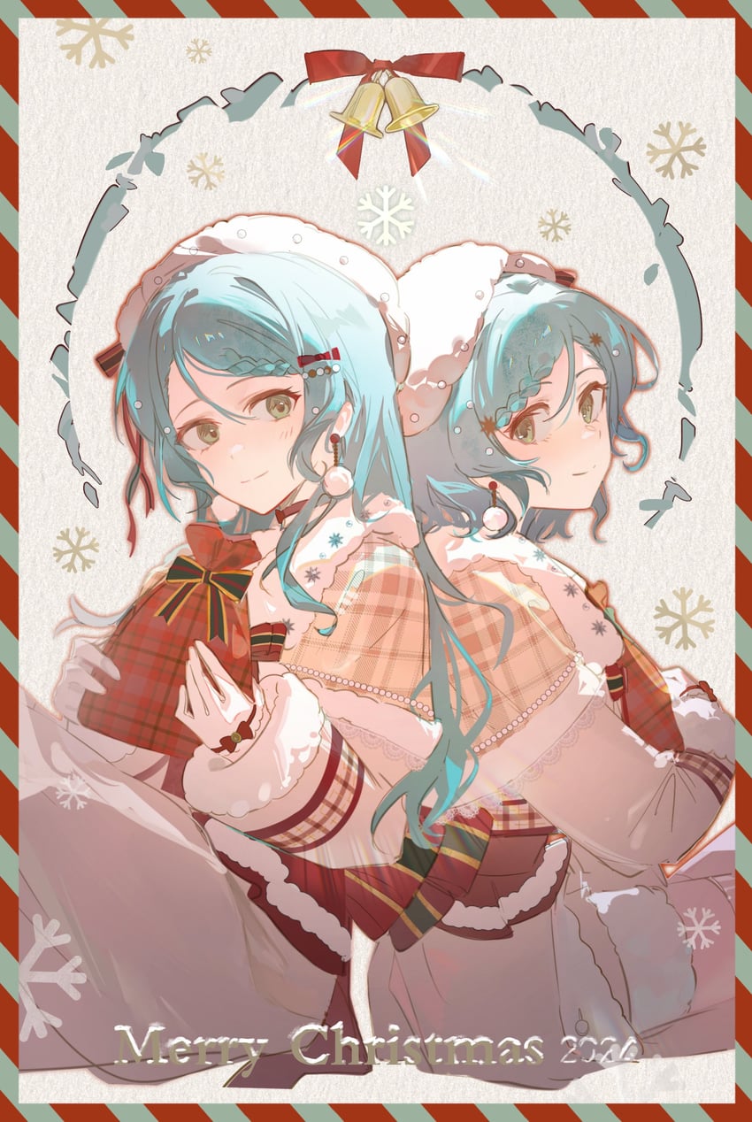 hikawa sayo and hikawa hina (bang dream!) drawn by duany