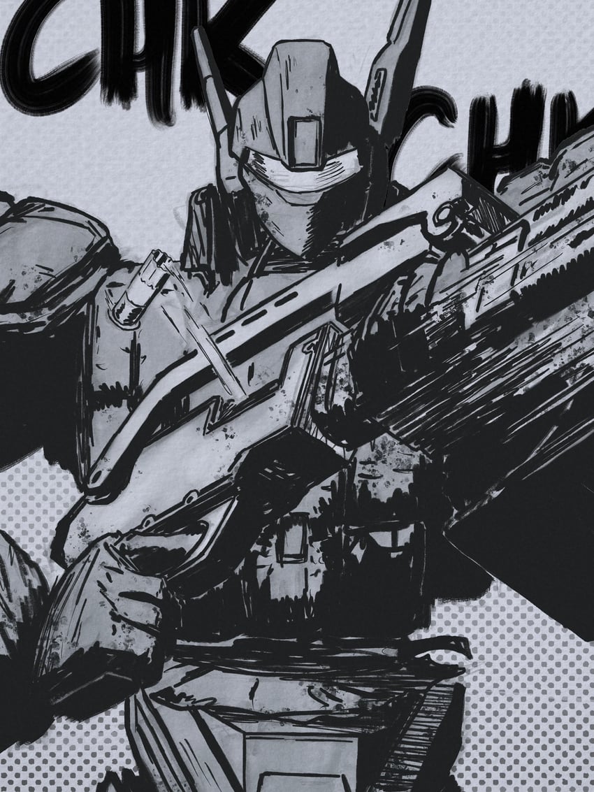 av-98 ingram (kidou keisatsu patlabor) drawn by nsclark98