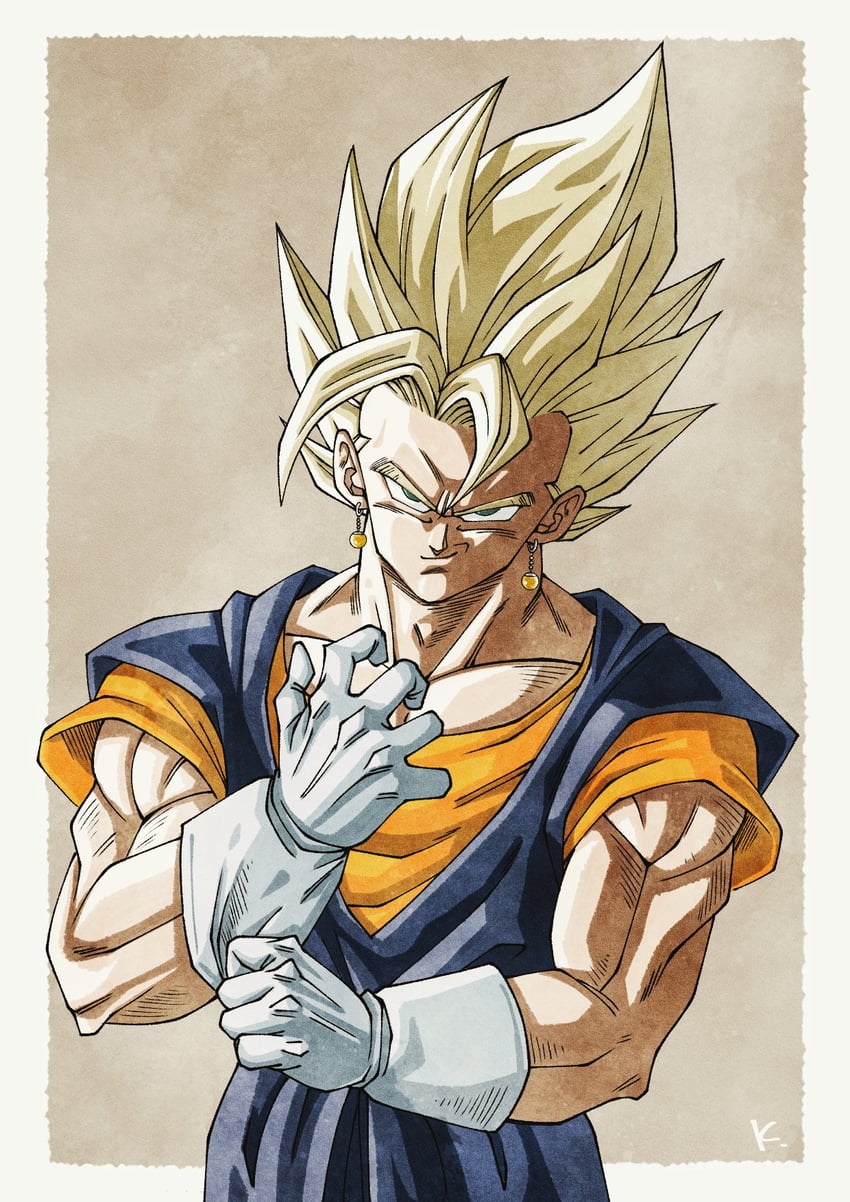 vegetto (dragon ball and 1 more) drawn by kakeru_(dbskakeru)