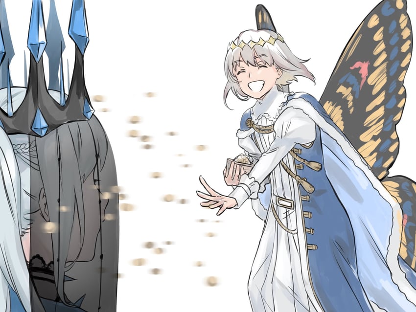 morgan le fay and oberon (fate and 1 more) drawn by eiki_(eikityou_55)