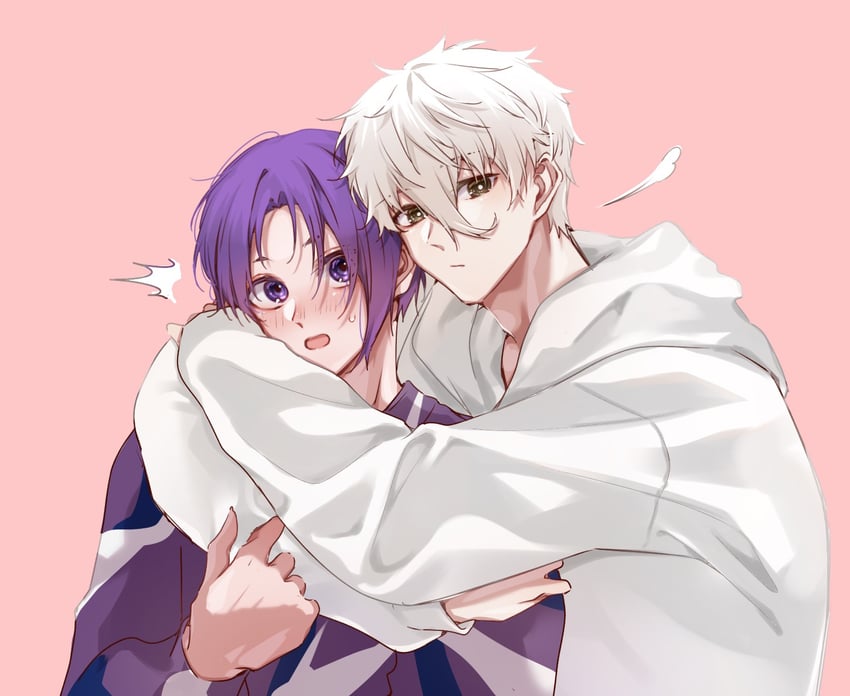 nagi seishirou and mikage reo (blue lock) drawn by yomogi_(user_rvdf7243)