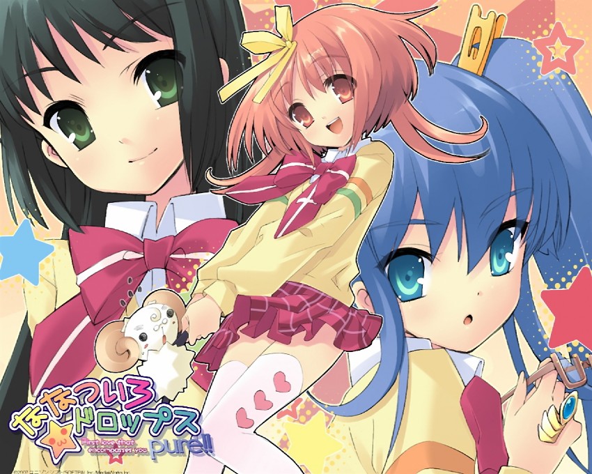 akihime sumomo, yuki-chan, yuuki nona, and prima aspallas (nanatsuiro drops) drawn by ito_noizi