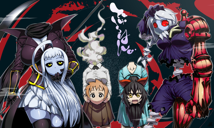 lala, machi kyouko, and itoshino dullahan (monster musume no iru nichijou and 2 more) drawn by r-one