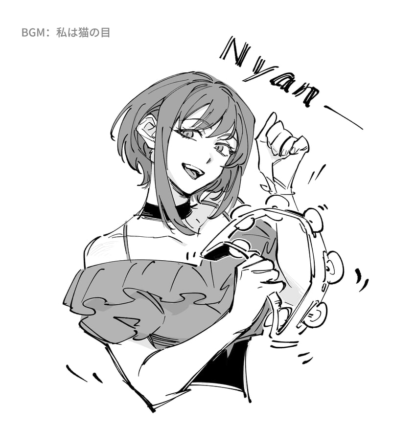 yuutenji nyamu (bang dream! and 1 more) drawn by nideaneng