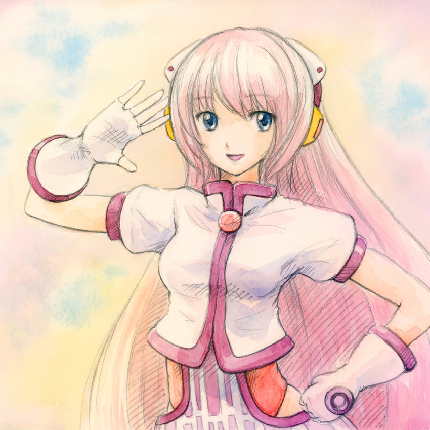 megurine luka and sano takayuki (vocaloid and 4 more) drawn by epoxy_putty