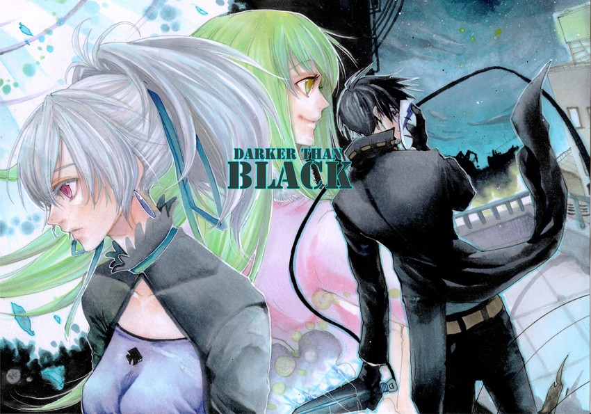 yin, hei, and amber (darker than black) drawn by noppo