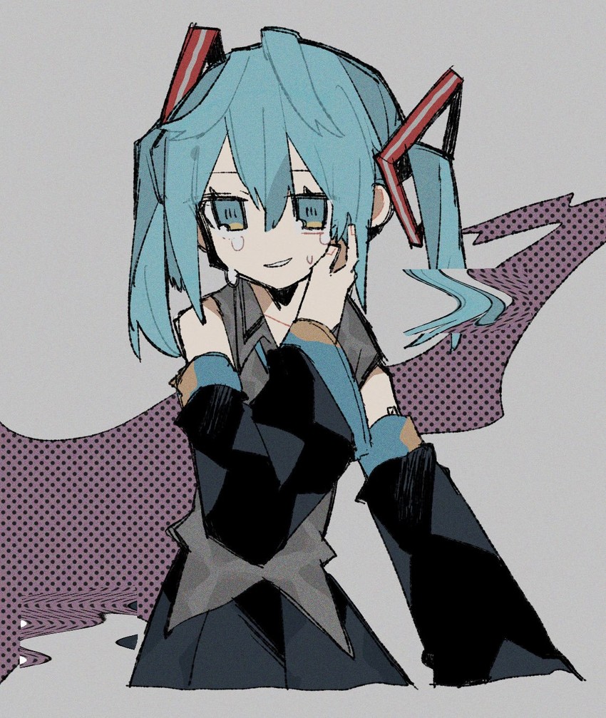 hatsune miku (vocaloid) drawn by hatsushiro_mamimu