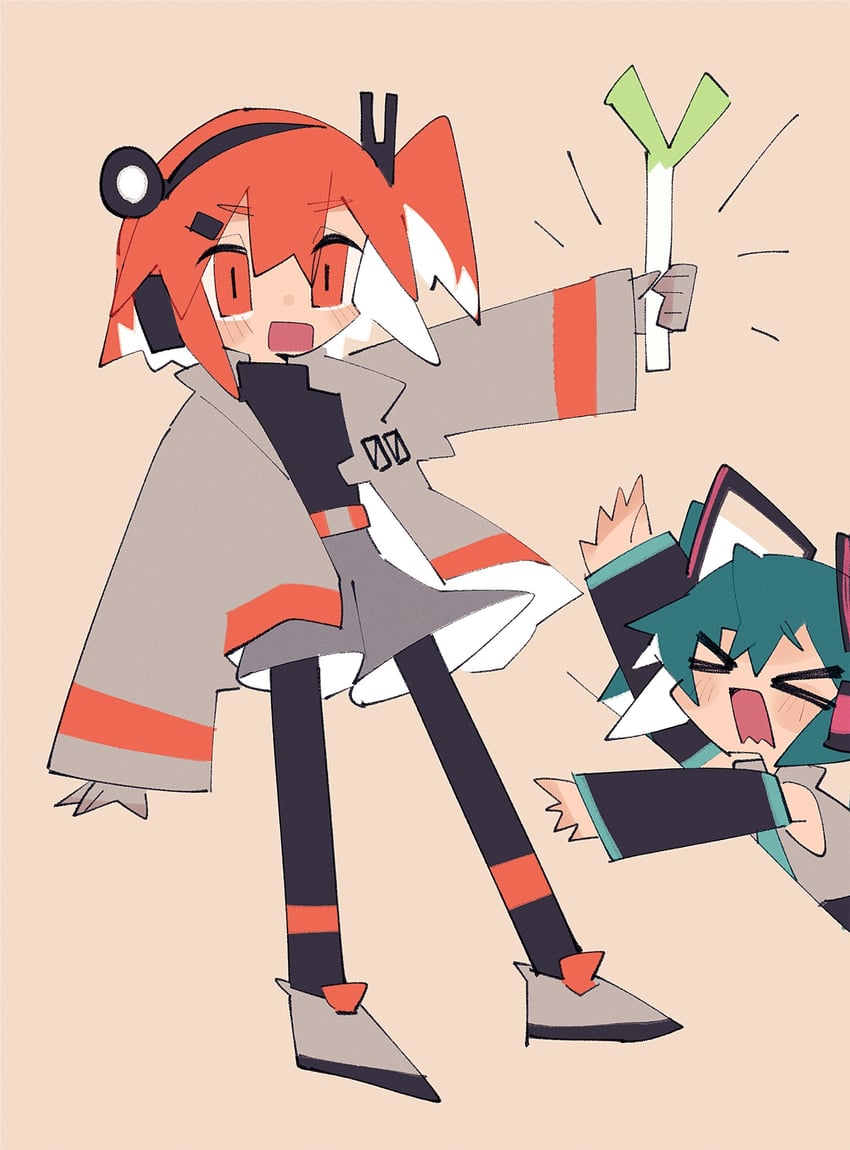 hatsune miku and adachi rei (vocaloid and 2 more) drawn by adpx