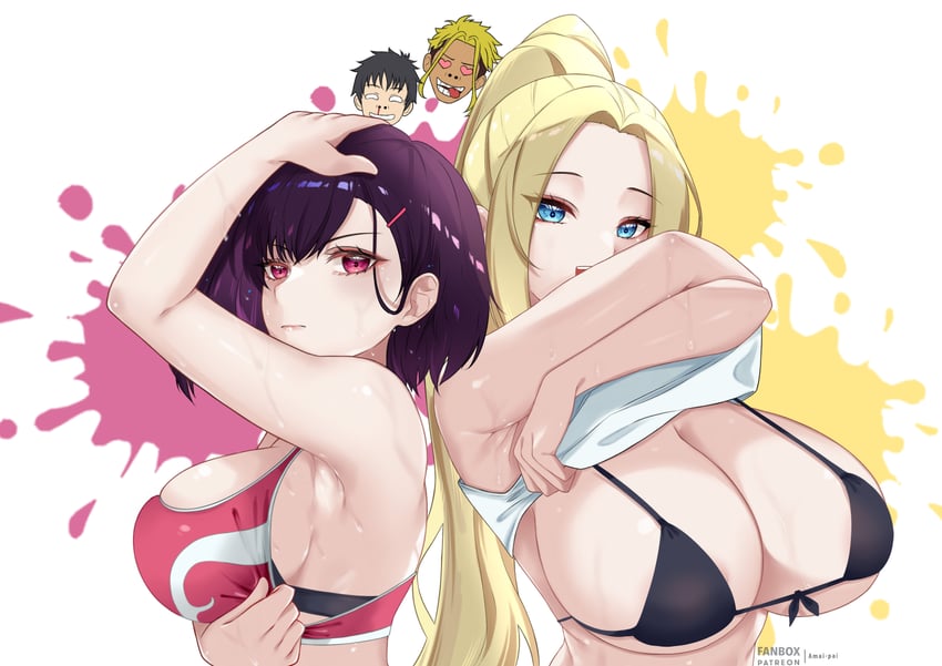 mikazuki shizuka, beatrix amerhauser, tendou akira, and ryuuzaki kenichiro (zom 100: zombie ni naru made ni shitai 100 no koto) drawn by amai-pai