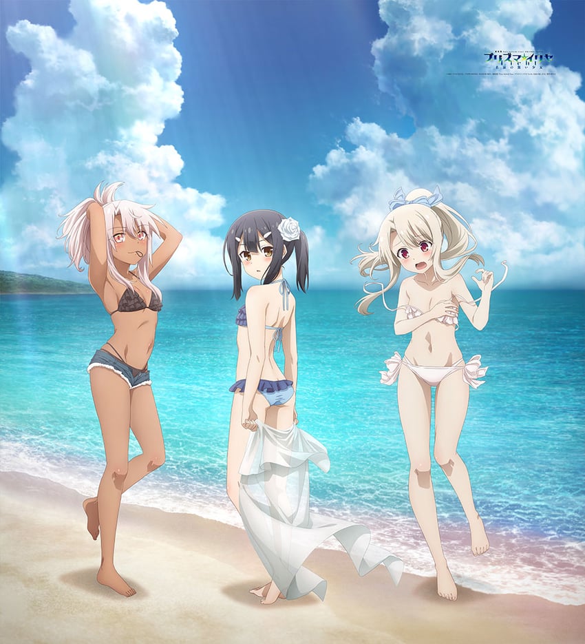 illyasviel von einzbern, chloe von einzbern, and miyu edelfelt (fate and 1 more) drawn by satou_kaori