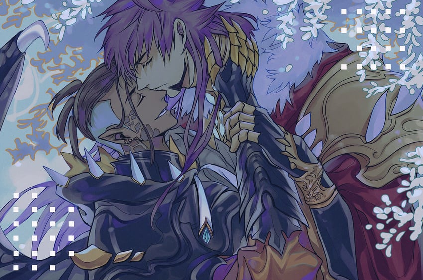 leon and raihan (pokemon and 1 more) drawn by chiyo_(miichiyochin)