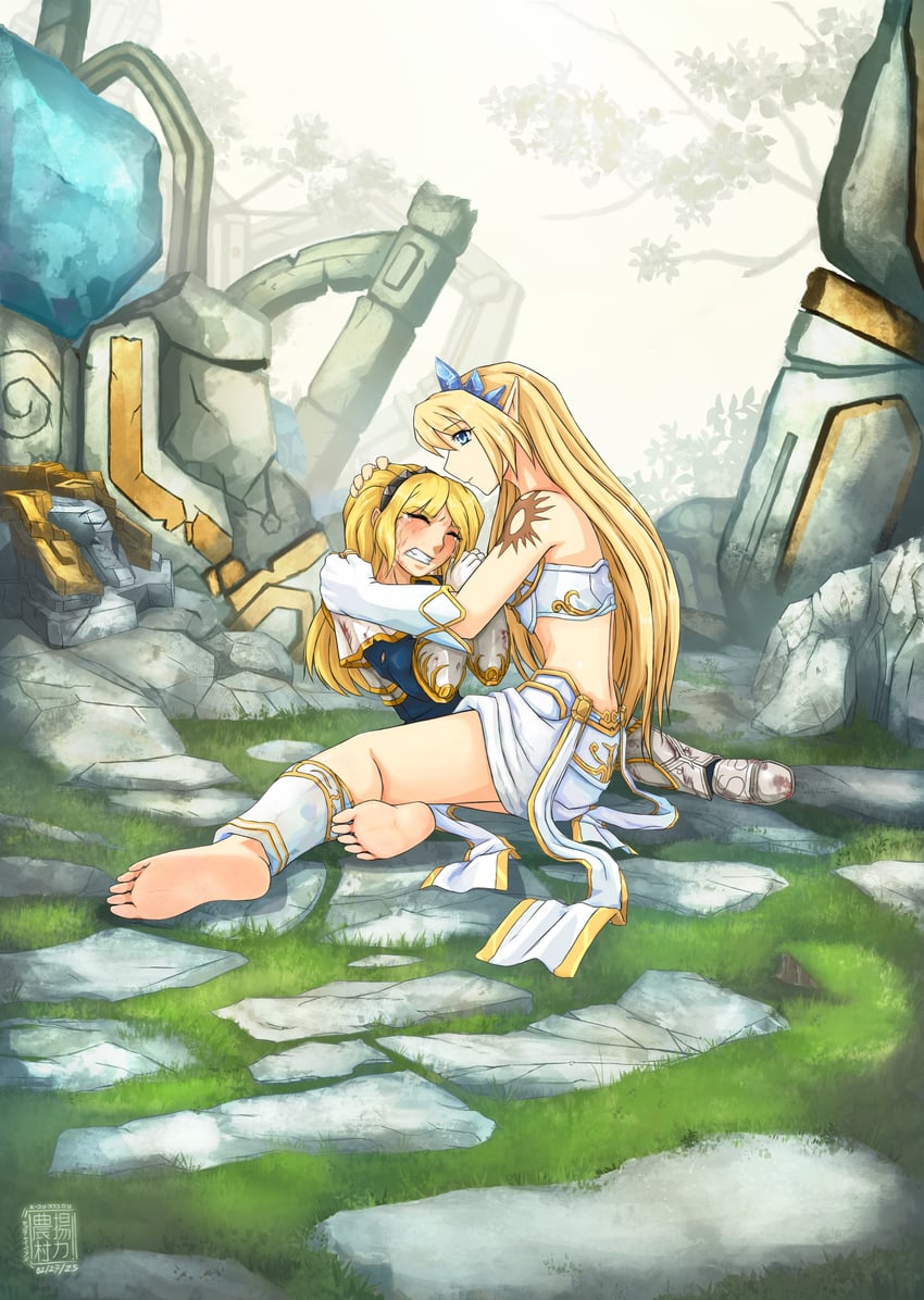 lux and janna (league of legends) drawn by sphelon8565