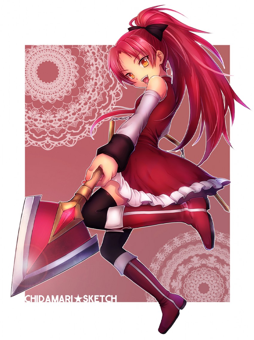 sakura kyoko (mahou shoujo madoka magica) drawn by tsukuru_(seki_sabato)
