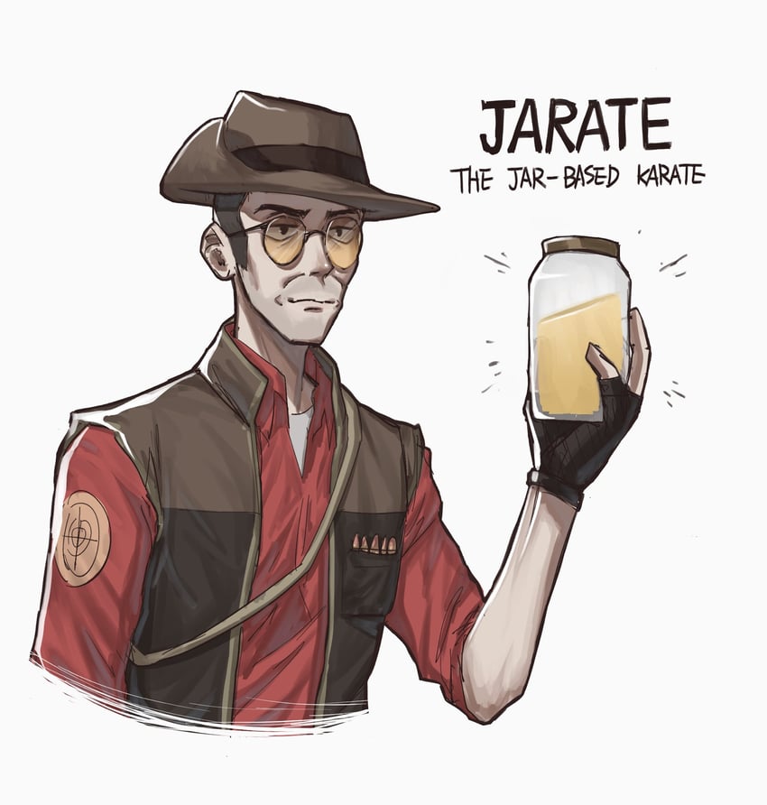 sniper and red sniper (team fortress 2) drawn by bubi_(bin1886)