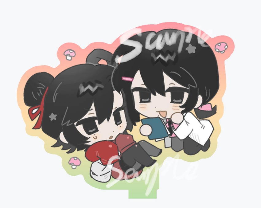 li yuting and mo chengwei (touqi guaitan) drawn by mobi_wusi